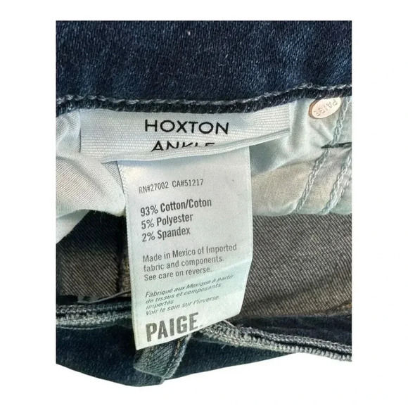 NEW PAIGE Women’s Size 4 (26) Hoxton Ankle in Emotion Distressed NWT‎ - Picture 7 of 9
